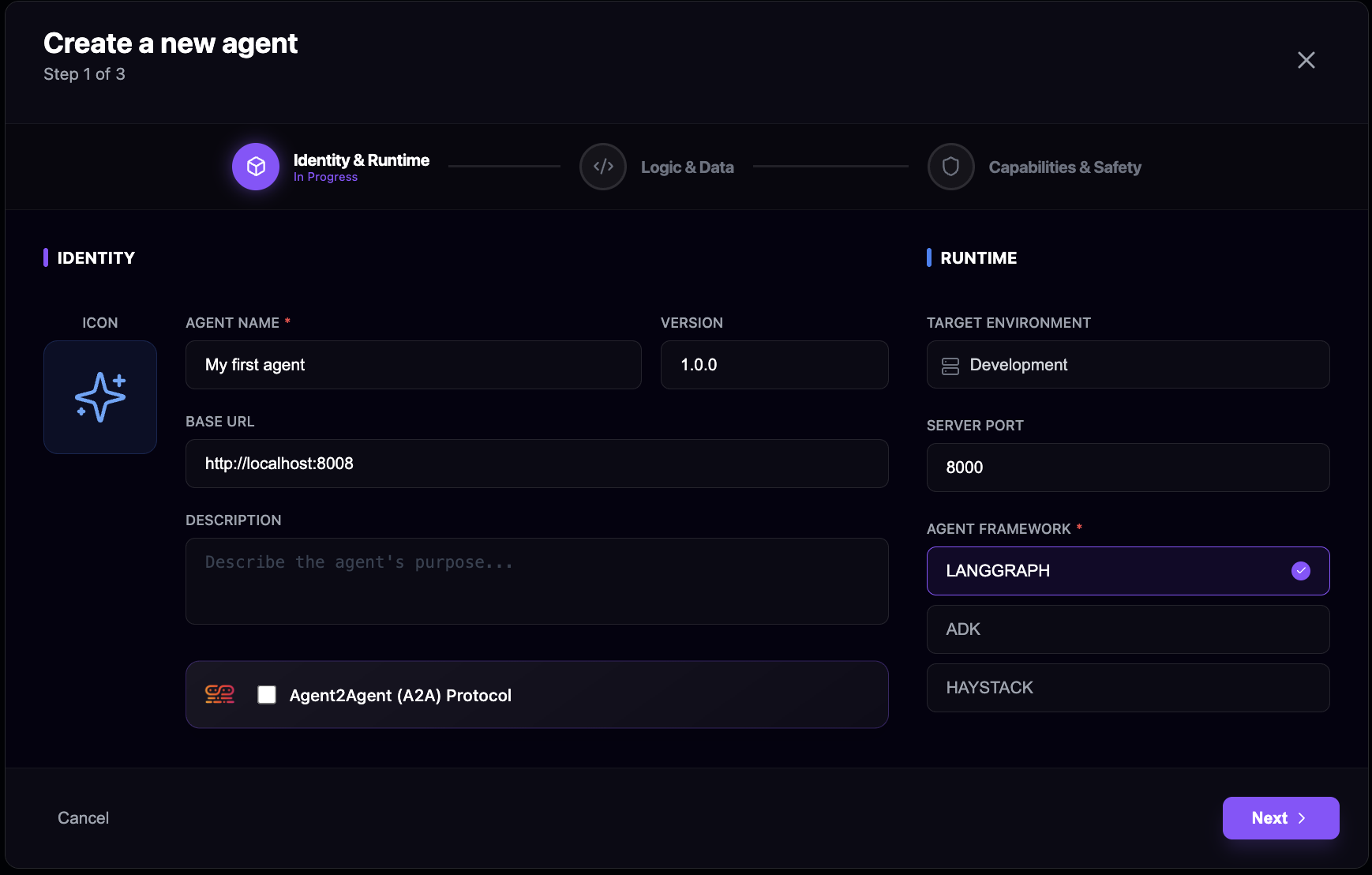 Create LangGraph agent
