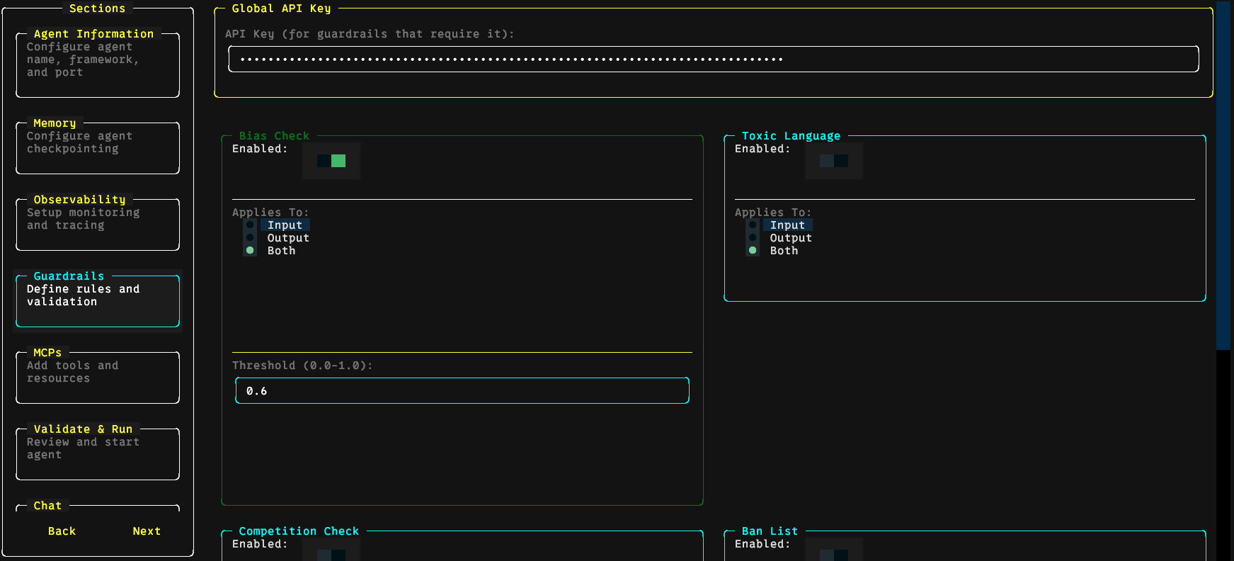 Guardrails Configuration